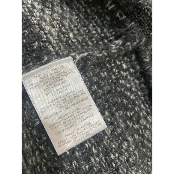 JOIE Wool Fringe Jacket Sweater Full Zipper Women's Medium Knit - Picture 5 of 5